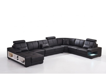XXL BIG Wohnlandschaft U Form Ecksofa Sofa Couch Polster Deko Garnitur