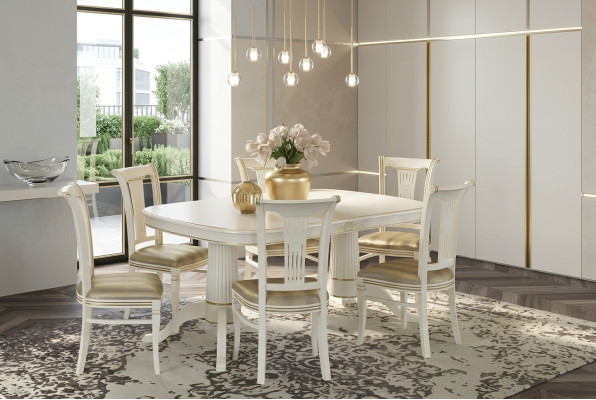 Set 4x Stuhl Stühle Esszimmer Garnitur Möbel Lehn Design Sitzmöbel Gruppe Holz