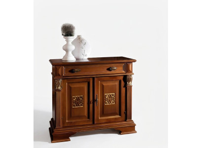 Klassischer Wandschrank Anrichte Holz Buffet Vitrine Luxus Schrank Möbel