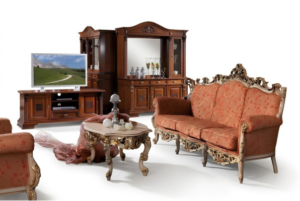 Designer 311 Sitzer Sofagarnitur Couch Set Sitz Polster Italienische Möbel Sofa Massivholz