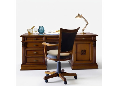 Luxus Washington Büro Set Italienische Möbel Büro 3tlg. Barock Rokoko Massivholz