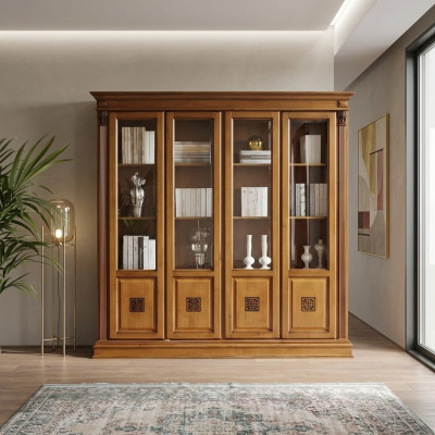 Vitrine Schrank Vitrinen Wohnzimmer Schau Schränke Design Rokoko Barock