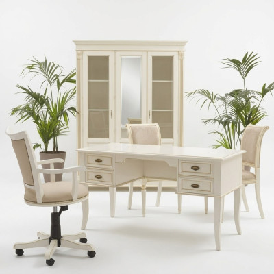 Schreibtisch Büro Tisch Klassischer Designer Office Tische Barock Rokoko Neu