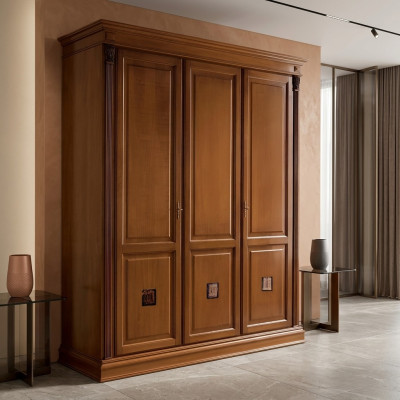 Kleiderschrank Schlafzimmer Massivholz Schrank Antik Stil Barock Rokoko Schränke Neu