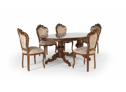 Klassischer Luxus Tisch Holz Tische Barock Rokoko Deko Antik Stil Ess Wohn