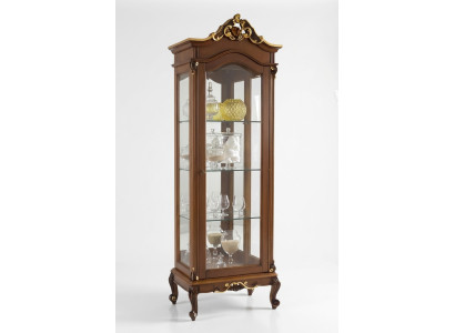 Edle Vitrine Antik Stil Barock Rokoko Klassisch Wohnzimmer Glas Schrank