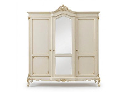 Kleiderschrank Schrank Schlafzimmer Garderobe Massivholz Barock Italienische Möbel neu