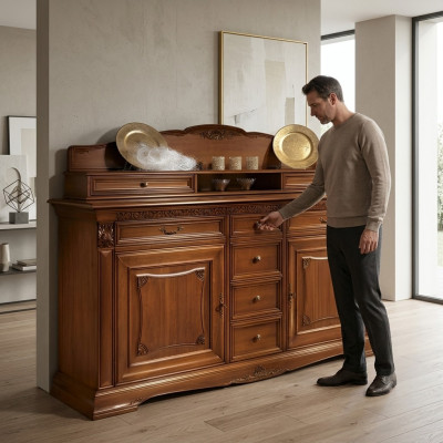 xxl Buffet Kommode Kommoden Schrank Barock Rokoko Anrichte Konsole Regal Massivholz