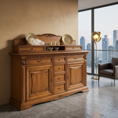 xxl Buffet Kommode Kommoden Schrank Barock Rokoko Anrichte Konsole Regal Massivholz
