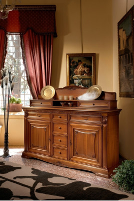 XXL Buffet Kommode Kommoden Schrank Barock Rokoko Anrichte Konsole Massivholz