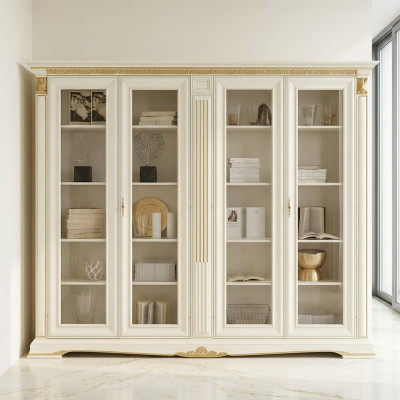 Büro Bücherschrank Aktenschrank Luxus Italienische Möbel Antik Schrank Massivholz