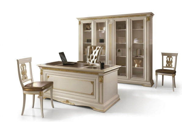 Arbeitszimmer Büro Möbel Tisch Schrank Stuhl 3tlg Set Massivolz