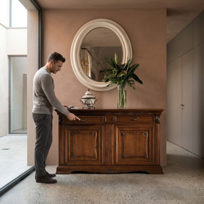 XXL Buffet Kommode Kommoden Schrank Barock Rokoko Deko Anrichte Konsole