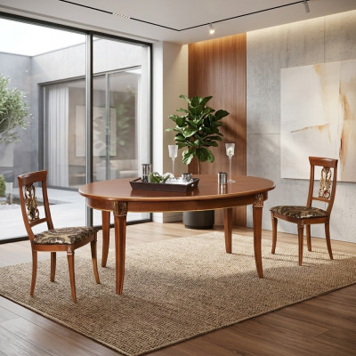 Esstisch Tisch Holz Luxus Tische Barock Rokoko Esszimmer Antik Stil Italy Möbel