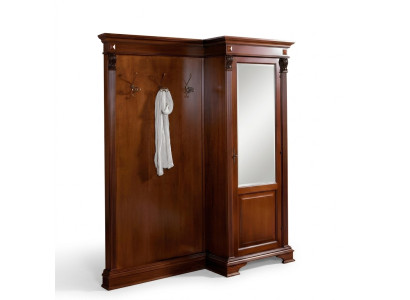 Flur Garderobe Set mit Schrank und Paneel Diele Landhaus Möbel
