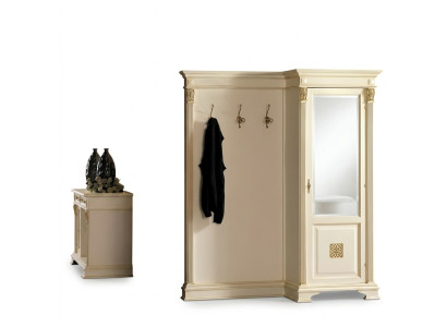 Garderobe Set mit Spiegel Wandregal Haken Schrank Kleiderständer Flur Garderoben