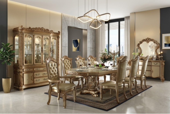Königlicher Esstisch Tisch Holz Tische Rokoko Barock Esszimmer Antik Stil
