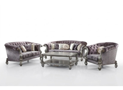 Sofagarnitur 3+2+1 Sitzer Wohnlandschaft Sofa Couch Polster Deko Garnitur