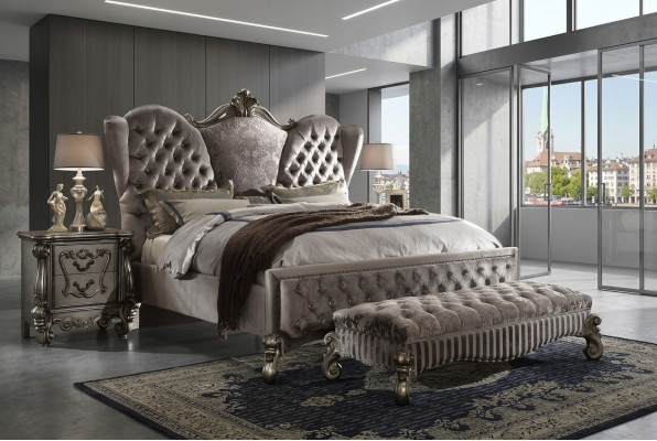 Bett Polsterbett Luxus Doppel Schlafzimmer Designbett Betten Holz