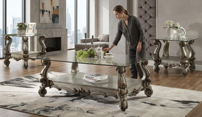 Edler Designer Couchtisch Beistelltisch Sofa Deko Wohnzimmer Tisch Barock