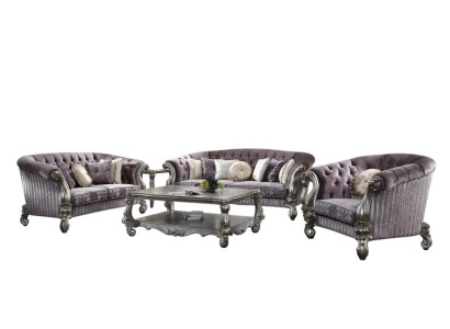 Sofa Dreisitzer Sofas Couch Polster Garnitur Leder Barock Rokoko