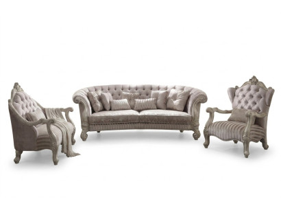 Big Sofa Couch Polster Garnitur 4+1 Sitzer Textil Sofas Couchen Chesterfield neu