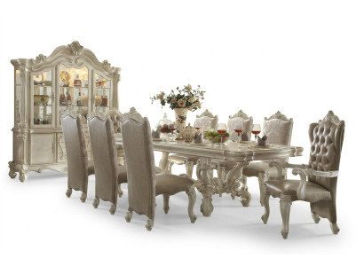 Barock Stil Esszimmer Garnitur Luxuriöser Esstisch 8x Stühle Anrichte Spiegel
