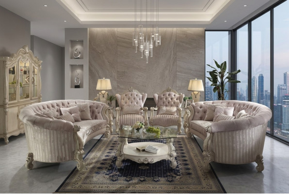 Sofagarnitur 4+1 Sitz Klassische Wohnlandschaft Sofas Couchen Polster