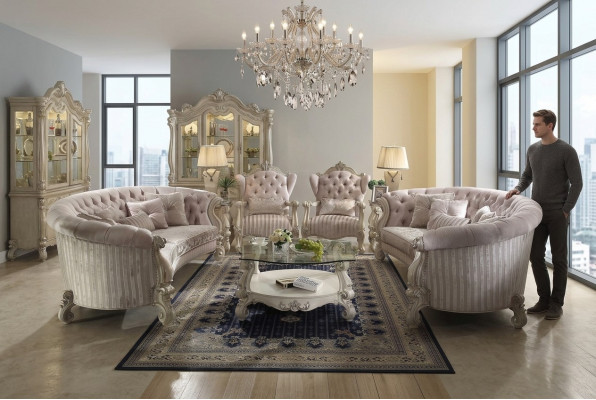 Sofagarnitur Barock Sitzer Wohnlandschaft Sofa Polster Garnitur Sofas 4tlg.