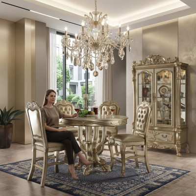 Designer Runder Esstisch Rund Edle Tisch Runde Tische Klassische Möbel