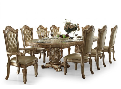 Barock Antik Stil Esstisch Tisch Echtes Holz Klassische Designer Tische Rokoko