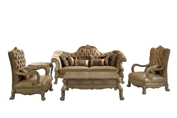 Luxus Möbel Sofagarnitur Couch Sofa Polster 3+1+1 Sitzer mit Couchtisch