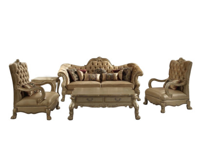 Luxus Möbel Sofagarnitur Couch Sofa Polster 3+1+1 Sitzer mit Couchtisch