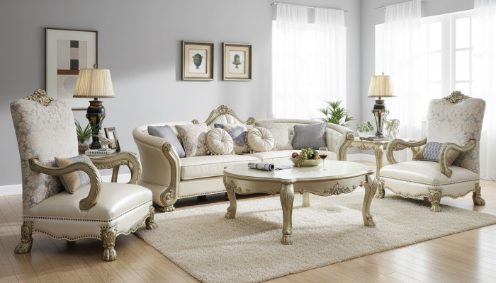 Luxus Möbel Sofagarnitur Couch Sofa Polster 4+1+1 Sitzer mit Couchtisch