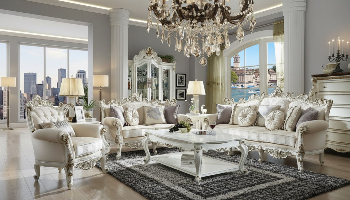 Sofagarnitur 3+2 Sitzer Polster Couchen Klassischer Wohnlandschaft Sofas