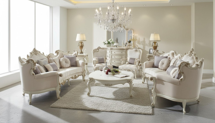 Sofagarnitur 4tlg. Sofa Set Design Couchen Polster Couch Barock Rokoko
