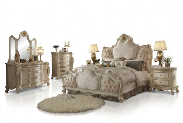 Bett 2x Nachttisch 3 tlg. Schlafzimmer Set Luxus Design Betten Chesterfield