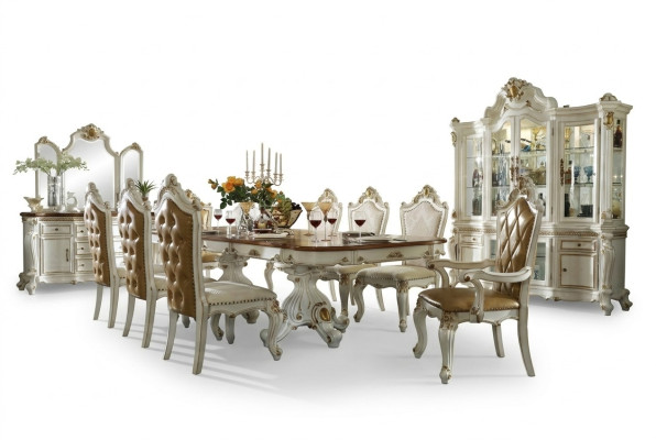Klassisches Esszimmer Set Designer Esstisch 8x Stühle Komplette Garnitur Barock Rokoko