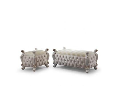 Fußhocker Club Lounge Hocker Leder Textil Ottoman Designer Pufa Ottomane