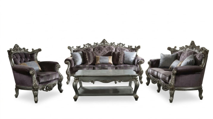 Sofagarnitur 3+2+1 Sitzer Design Sofa Polster Couchen Couch Luxus Barock