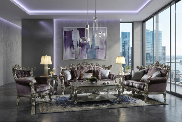 Helle Barock Wohnzimmer Möbel Sofa Textil Couch Dreisitzer Sitz Polster