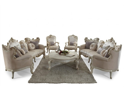 Sofagarnitur Couch Polster Klassik 4+4+1 Sitzer Set Design Sofas Polster