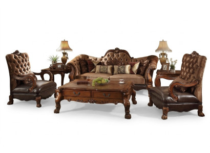 Komplett Set Sofagarnitur 3+1+1 Sitzer Designer Wohnlandschaft 3tlg Gruppe