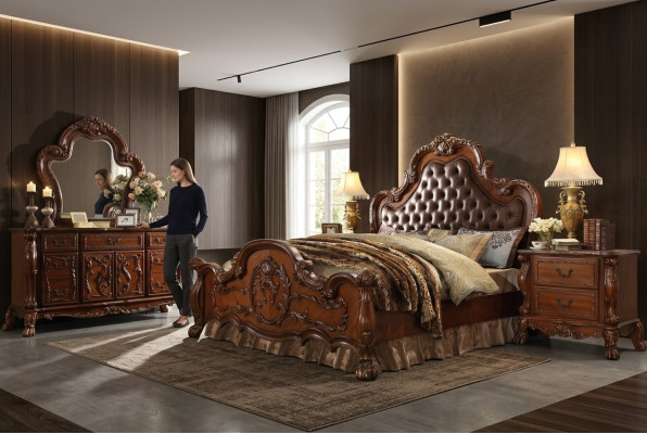 Design Schlafzimmer 5 tlg. Schlafzimmer Komplett Set Bett Nachttisch