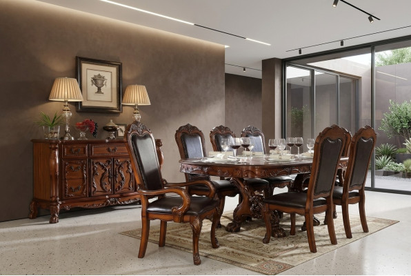 Buffet Anrichte Kommode Echte Handarbeit Holz Deko Barock Rokoko Anrichten