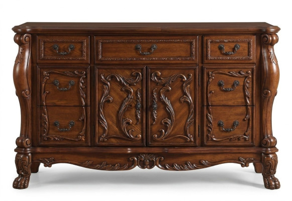 Buffet Anrichte Kommode Echte Handarbeit Holz Deko Barock Rokoko Anrichten