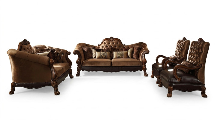 Luxus Sofagarnitur 3+1+1 Sitzer Set Design Sofa Polster Couchen Couch