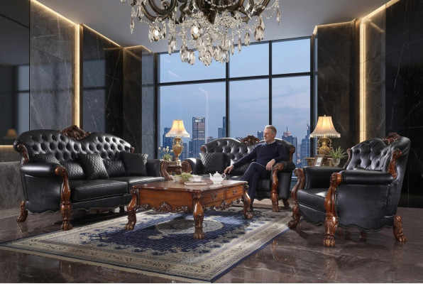 Sofagarnitur 3+1+1 Sitzer Sofa Couch Polster Garnitur Couchen Leder