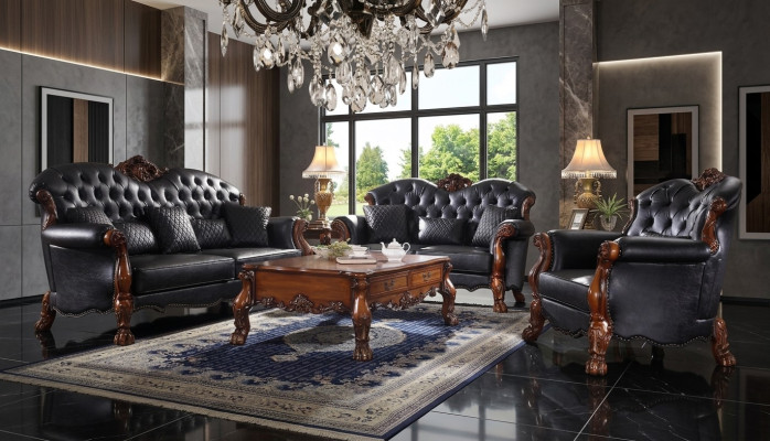 Sofagarnitur 3+1+1 Sitzer Sofa Couch Polster Garnitur Couchen Leder
