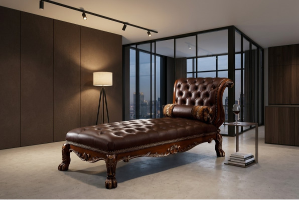Chaiselongues Chesterfield Liege Ottomane Chaise Sofa Couch Chesterfield